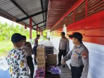 Polsek Kuindra Salurkan Bantuan Perlengkapan Sekolah dari Polres Inhil ke SDN 020 Sapat