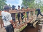 Polres Inhil Kebut Pembangunan Jembatan Merah Putih Presisi Tahap II Gelombang 2, Sejumlah Lokasi Rampung 100 Persen