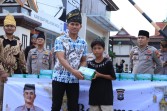 Wujud Kepedulian Ramadhan, Polres Inhil Berbagi Takjil kepada Pengendara dan Tukang Becak