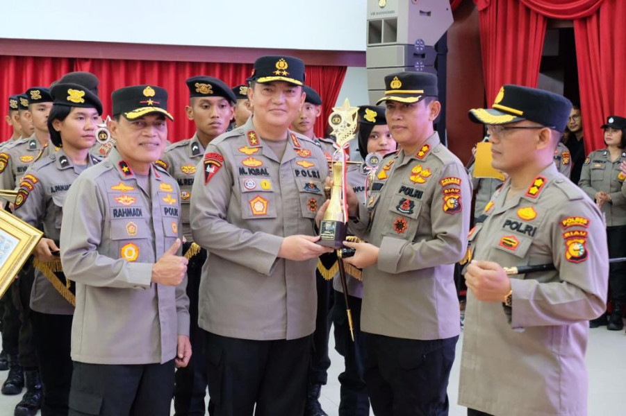 Terbaik, Polres Indragiri Hilir Peringkat 1 Penilaian Operasi Tertib Ramadhan Lancang Kuning 2023