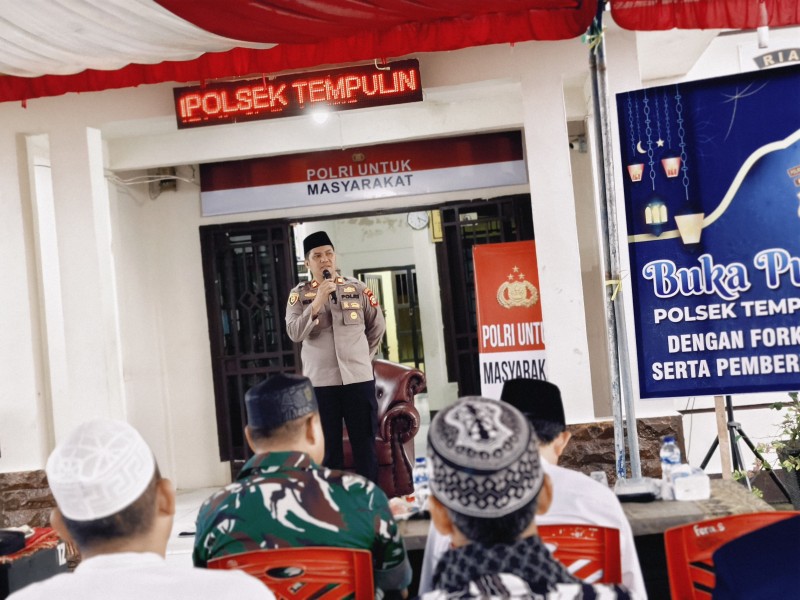 Pererat Silaturahmi, Polsek Tempuling Gelar Buka Puasa Bersama