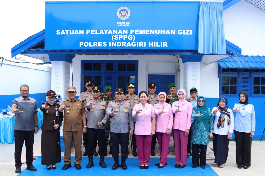Kapolda Riau Resmikan SPPG Inhil, Dukung Pemenuhan Gizi Nasional