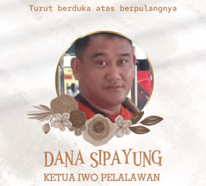 Keluarga Besar PW IWO Riau Berduka, Ketua PD IWO Pelalawan Dana Sipayung Tutup Usia