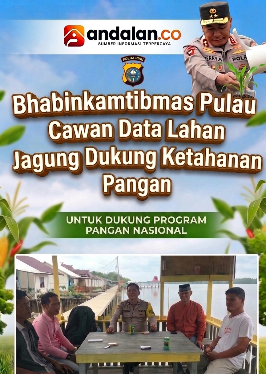 Bhabinkamtibmas Pulau Cawan Data Lahan Jagung Dukung Ketahanan Pangan