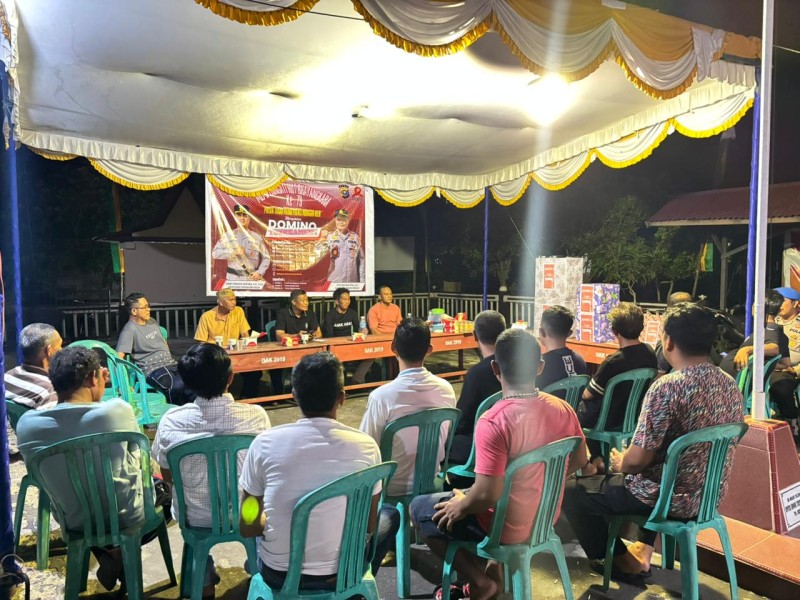Turnamen Domino HUT Bhayangkara ke-79 di Polsek Tanah Merah Resmi Ditutup