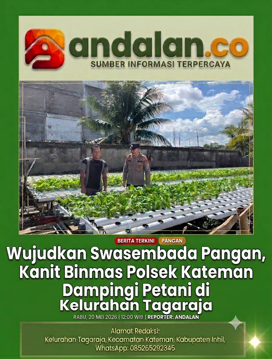 Wujudkan Swasembada Pangan, Kanit Binmas Polsek Kateman Dampingi Petani di Kelurahan Tagaraja