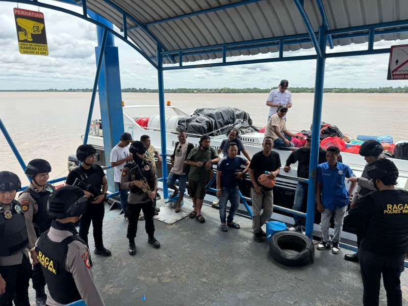 Tim Raga Polres Inhil Gelar Patroli Skala Besar Antisipasi Premanisme Dan Geng Motor