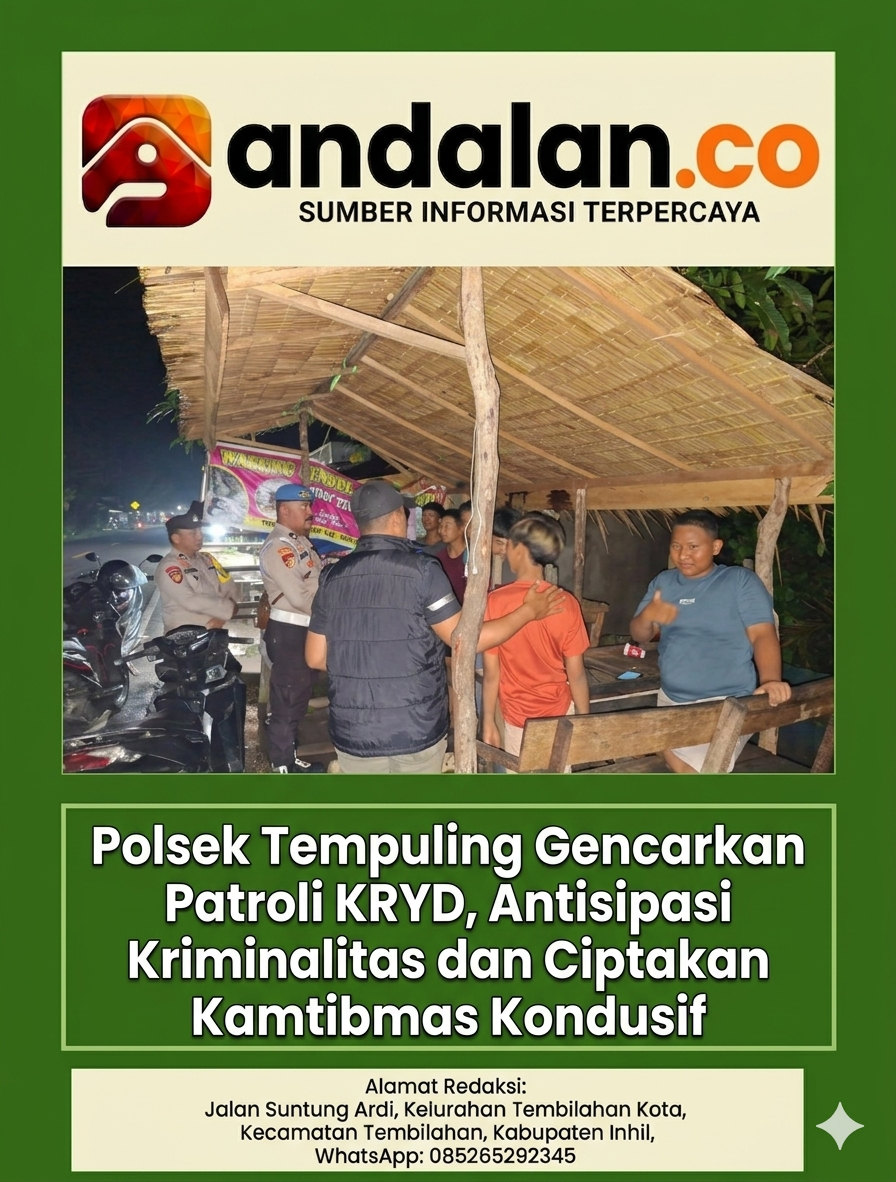 Polsek Tempuling Gencarkan Patroli KRYD,Antisipasi Kriminalitas dan Ciptakan Kamtibmas Kondusif