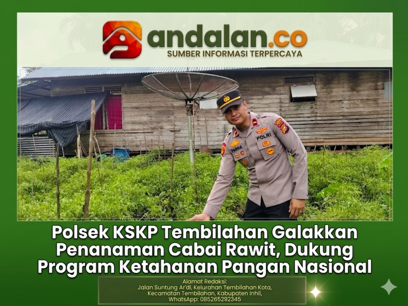 Polsek KSKP Tembilahan Galakkan Penanaman Cabai Rawit, Dukung Program Ketahanan Pangan Nasional