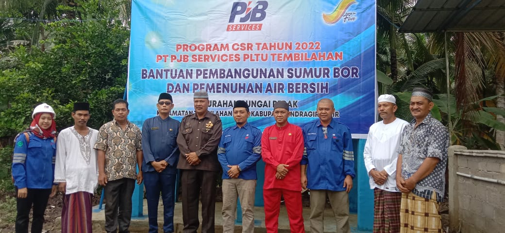 PT PJB PLTU Tembilahan Bangun Sarana Air Bersih di Kelurahan Sungai Perak Melalui Dana CSR