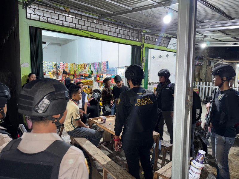 Tim RAGA Polres Inhil Tegas Berantas Premanisme dan Geng Motor, Ciptakan Tembilahan Aman