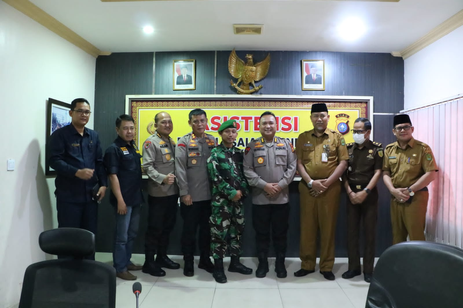 Polda Riau, Bersama Polres Inhil Melakukan Pertemuan Membahas Mengenai Asistensi Penyelesaian Tindak Pidana Umum