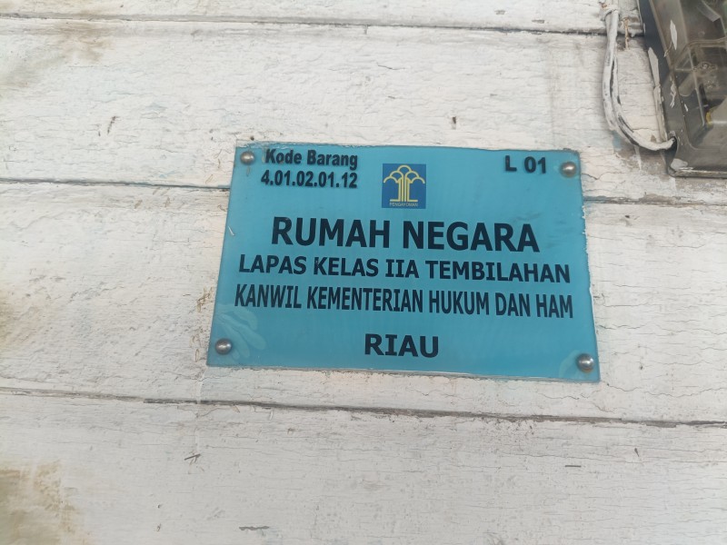 Diduga Disewakan 43 Juta Pertahun, Rumah Dinas Lapas Kelas II A Tembilahan Beralih Fungsi