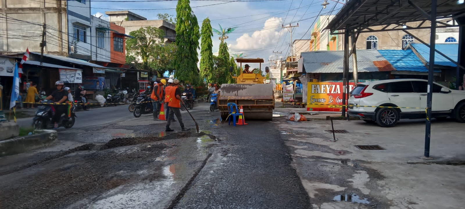 Pihak Kontraktor Berikan Penjelasan Mengenai Pekerjaan Proyek Rekonstruksi Jalan Tembilahan-Simpang Kuala Saka