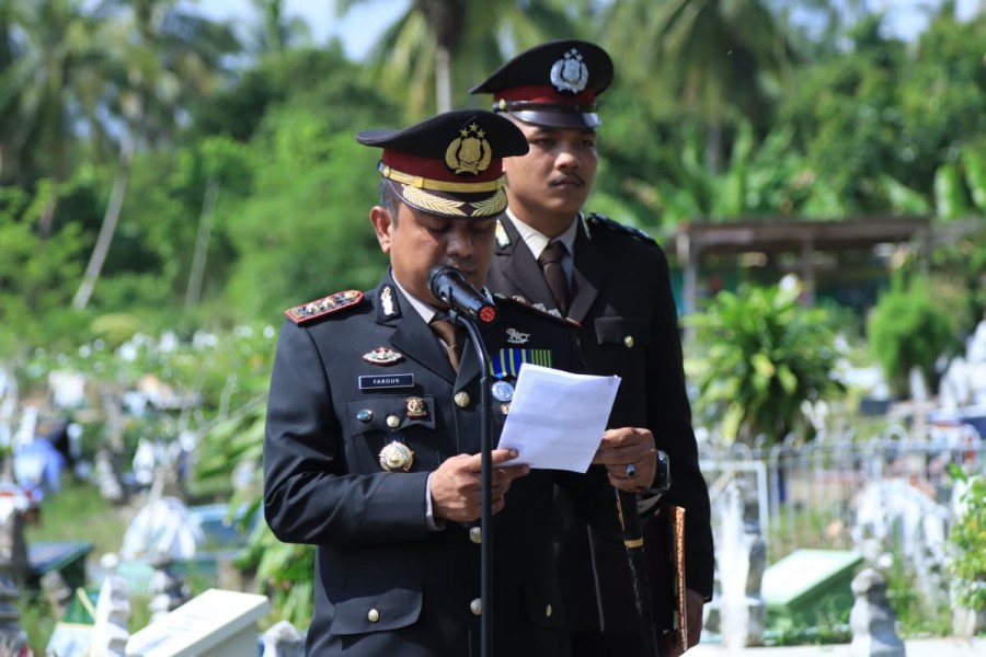 Kepergian AKP Hendri Tinggalkan Luka Mendalam bagi Keluarga Besar Polres Inhil
