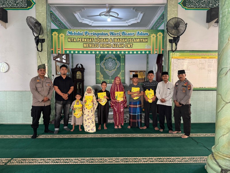 Bangun Generasi Qurani, Polsek Kawasan Pelabuhan Tembilahan Gelar Lomba Tilawah di Surau Al-Hidayah