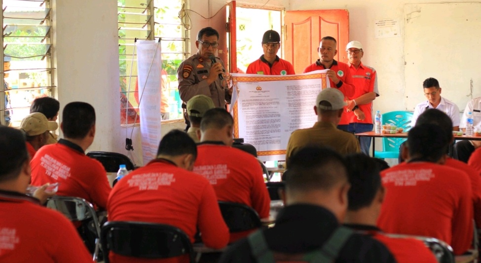 Gelar Sosialisasi Dan Latihan Gabungan Bersama Masyarakat, Komitmen PT. THIP Cegah Karhutla