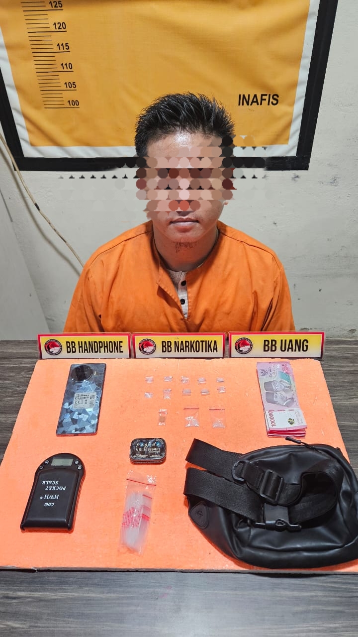 Satresnarkoba Polres Inhil Ungkap Kasus Peredaran Narkoba di Tembilahan Hulu