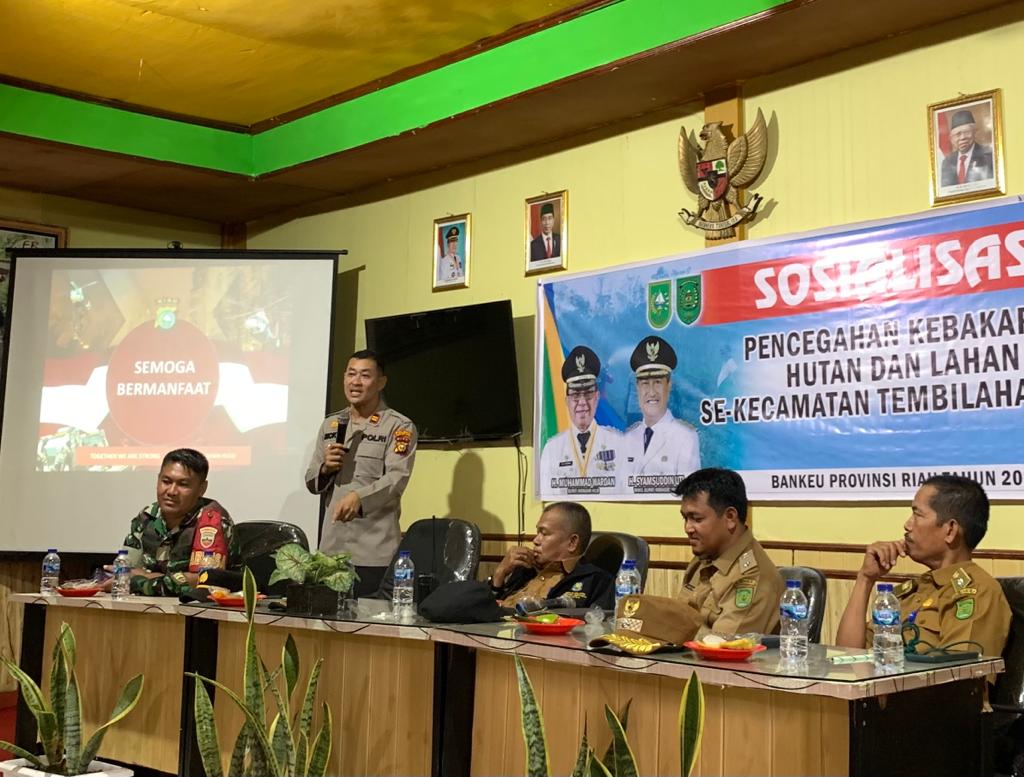 Polsek Tembilahan Hulu, Melaksanakan Kegiatan Sosialisasi Pencegahan Karhutla