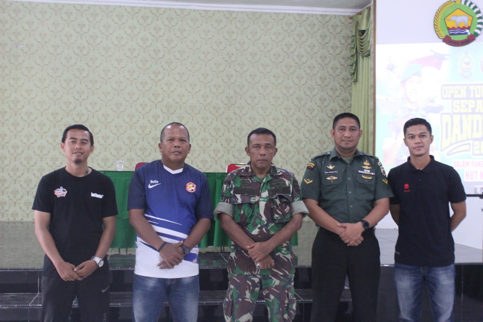 Dandim 0314/Inhil Pimpin Rapat Persiapan Open Turnamen Sepak Bola