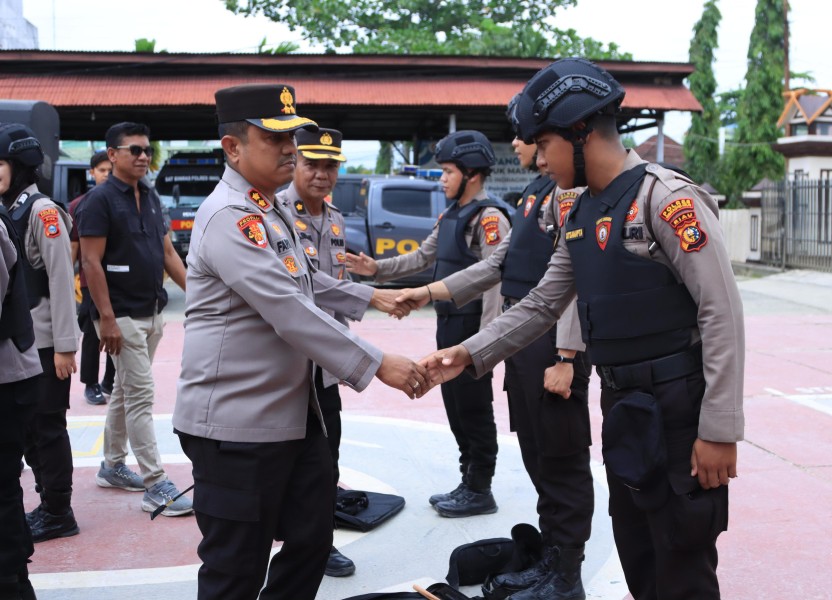 Kapolres Inhil Lepas Tim Raga Ikuti Pelatihan Khusus di SPN Polda Riau