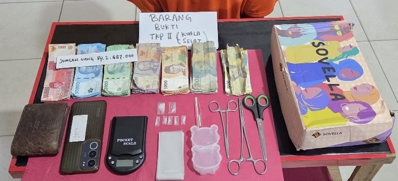 Polsek Kateman Ungkap Kasus Narkotika, Dua Pelaku Diamankan Bersama Barang Bukti Sabu