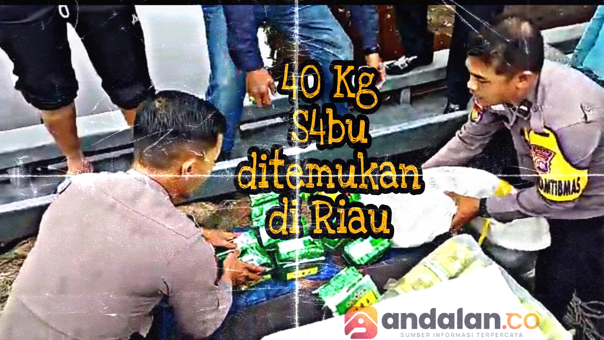 Detik - Detik Pompong Bermuatan 2 Karung Putih Berisi Sabu di Temukan Petugas
