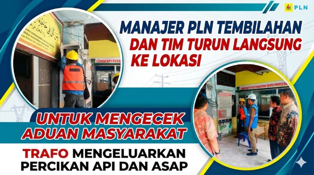 Trafo Mengeluarkan Asap dan Api, Aksi Cepat PLN Tembilahan Bikin Warga Tenang