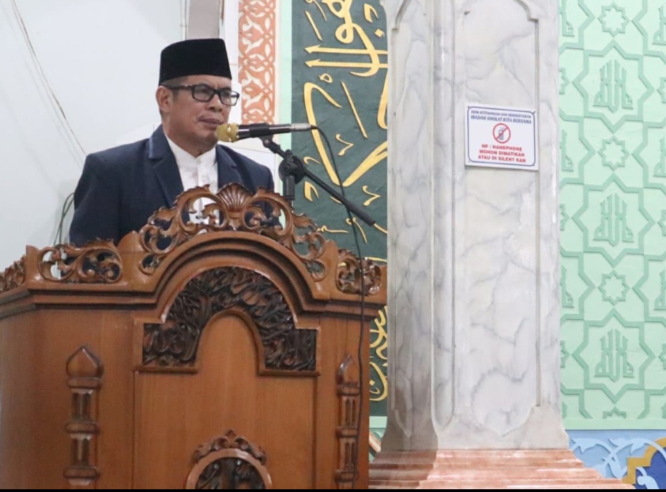 Kepala Kesbangpol, Wakili Bupati Inhil Hadiri Peringatan Maulid Nabi di Masjid Darul Hikmah