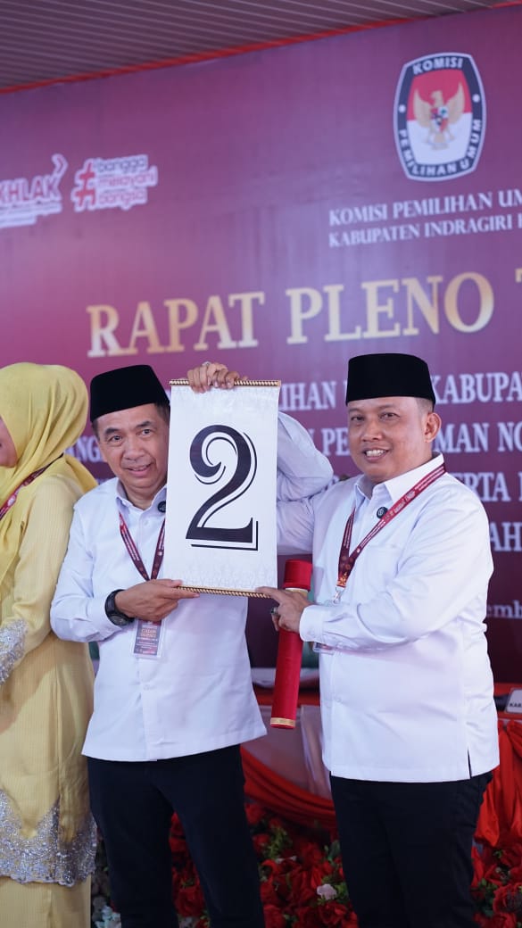 FERMADANI Dapat No Urut 2 Untuk Pilkada Inhil 2024