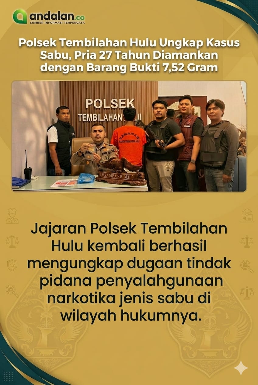 Berawal dari Laporan Warga, Polisi Ringkus Terduga Pengedar Sabu di Tembilahan Hulu