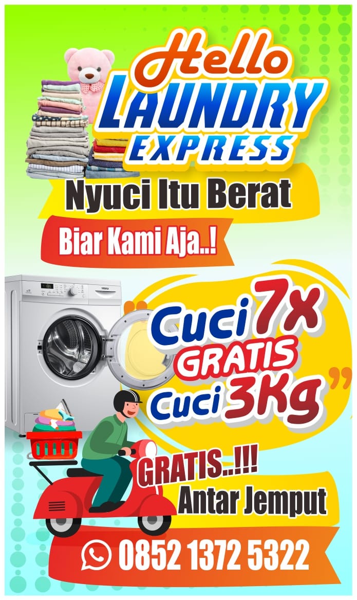 Ayo Cuci Baju di Hello Laundry Express Promo Diskon Opening 50%