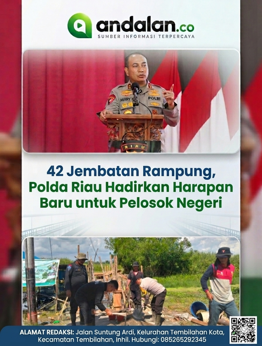 42 Jembatan Rampung, Polda Riau Hadirkan Harapan Baru untuk Pelosok Negeri