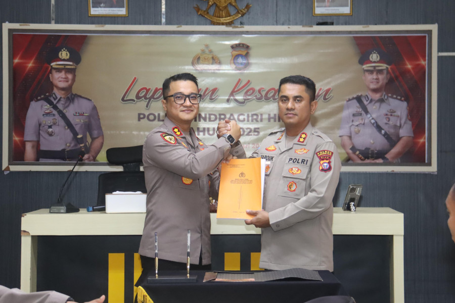 Resmi Menjabat Kapolres Inhil  AKBP Farouk Harapan Semua Pihak Kolaborasi Dengan Baik