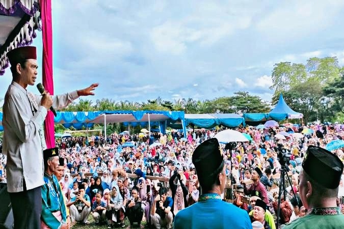 UAS Takjub Melihat Antusias Masyarakat Rohil Hadiri Tabligh Akbar