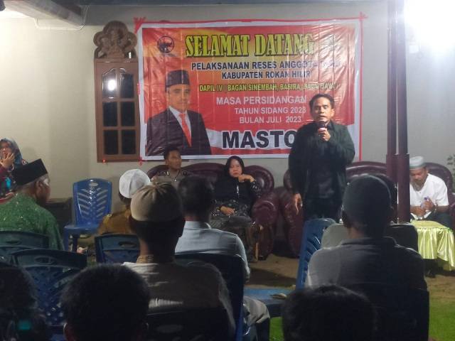 Ketua DPRD Rohil Jaring Aspirasi Masyarakat Kecamatan Bagan Sinembah