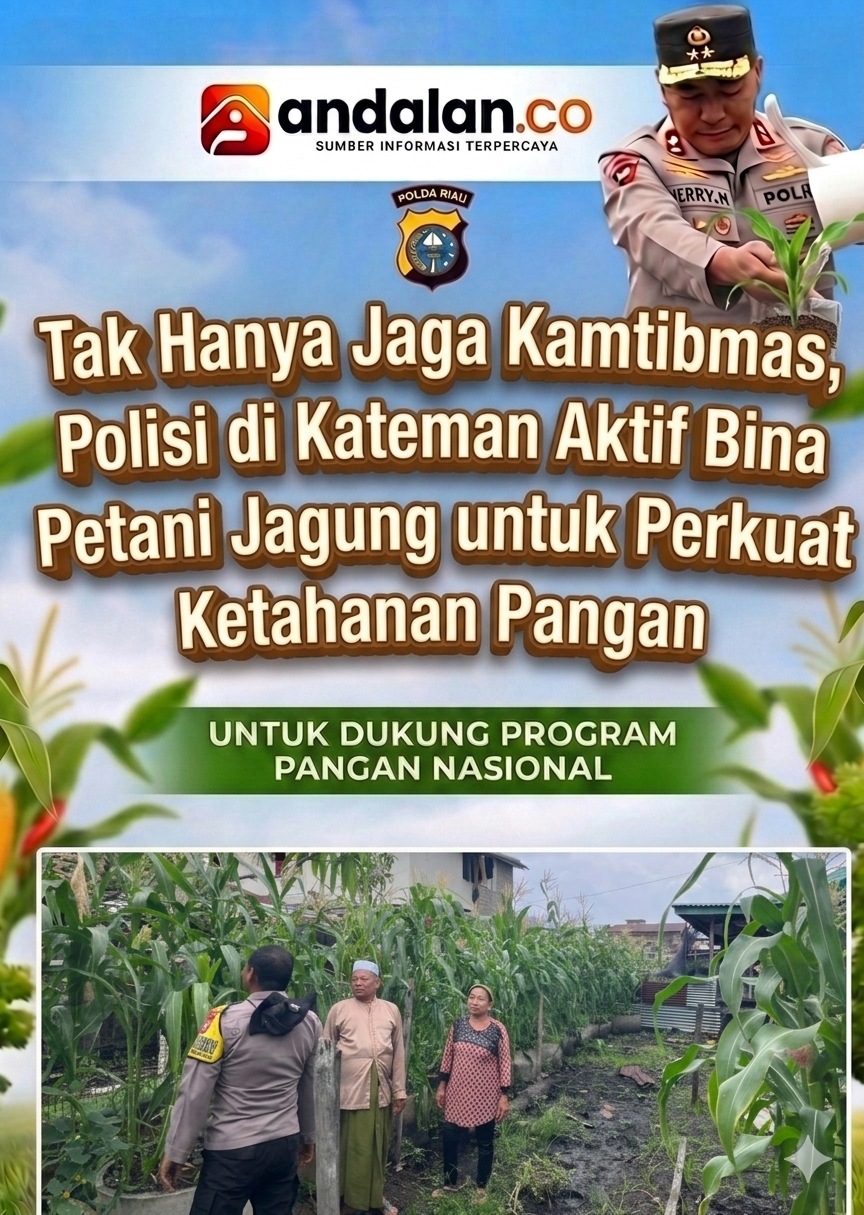 Tak Hanya Jaga Kamtibmas, Polisi di Kateman Aktif Bina Petani Jagung untuk Perkuat Ketahanan Pangan