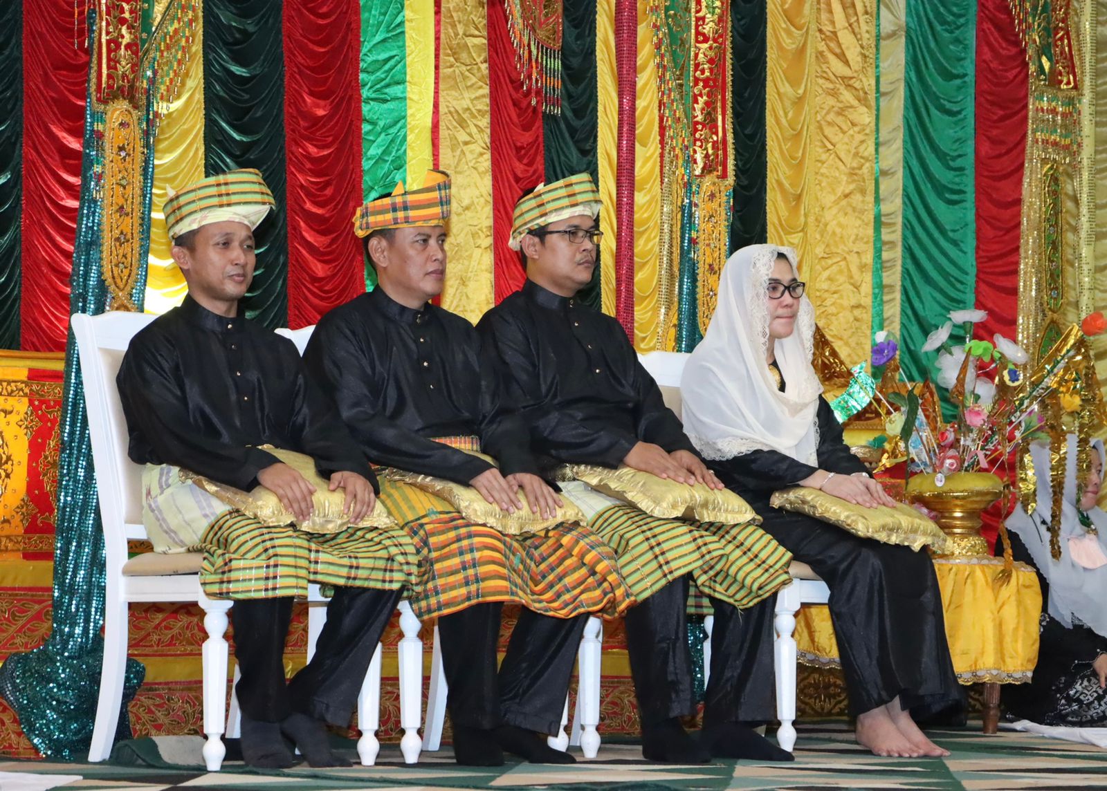 LAMR Inhil Gelar Prosesi Tepuk Tepung Tawar Kepada Dandim 0314/Inhil dan Sejumlah Forkopimda