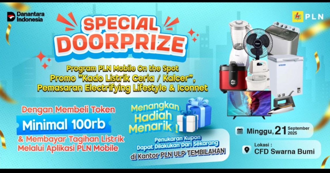 Ikuti CFD Tembilahan, Tukar Struk PLN Mobile dan Menangkan Doorprize Seru!