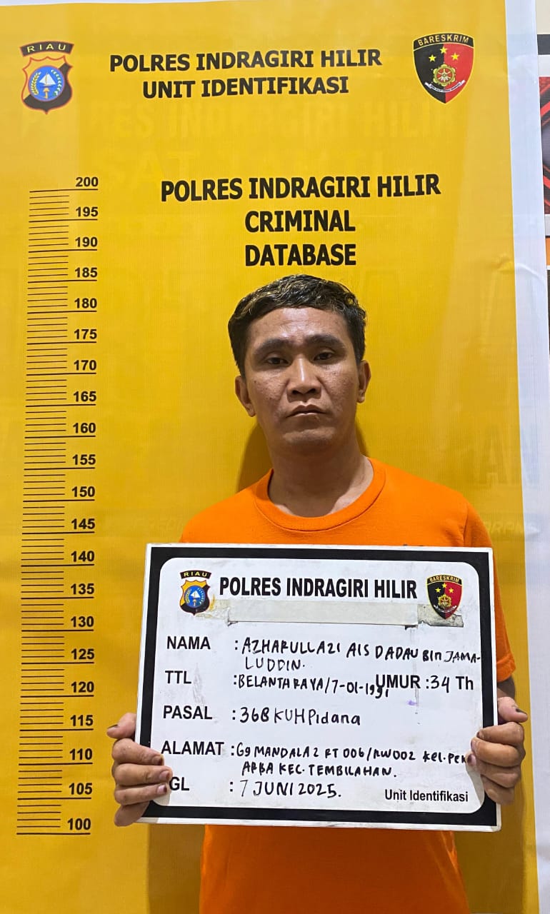 Tim Raga Polres Inhil Bekuk Pelaku  pemerasan Bersenjata Tajam di Tembilahan