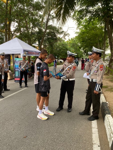 Polres Inhil Gencar Sosialisasi Riau Bhayangkara Run 2025