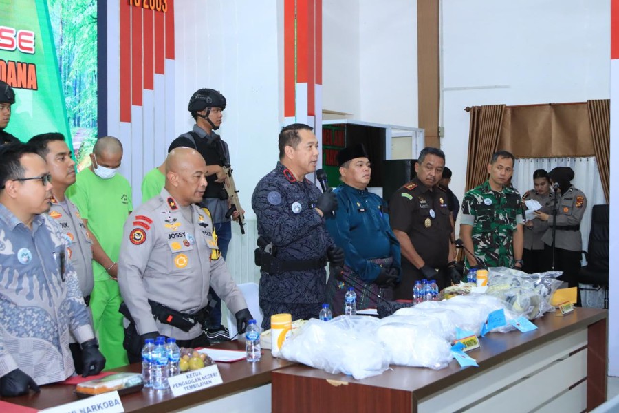 Upaya Besar Berantas Narkoba, Polres Inhil Musnahkan 19 Kilogram Sabu
