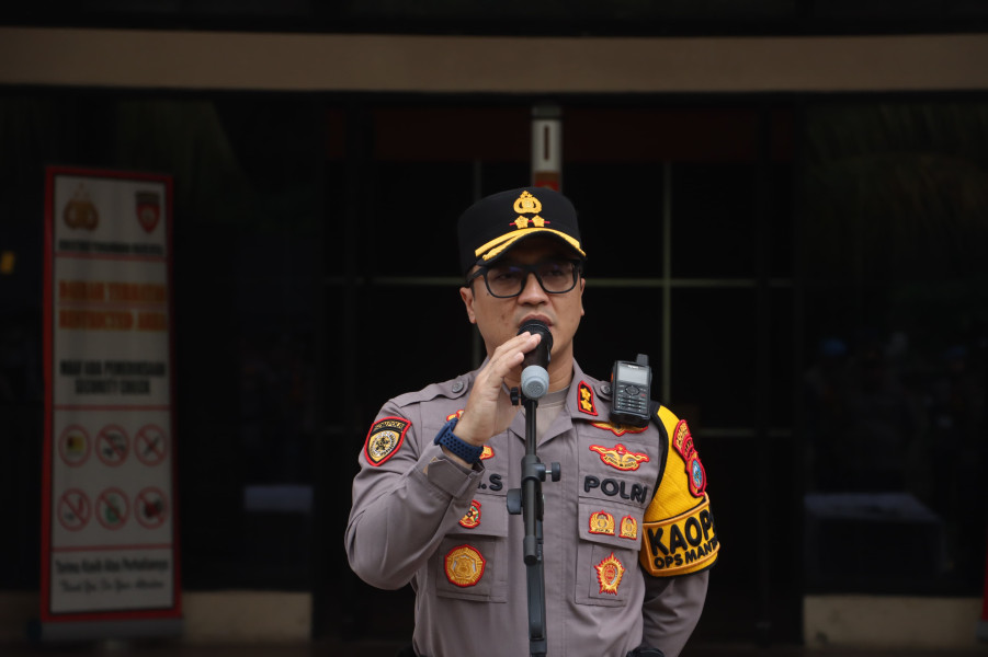 Polres Inhil Kerahkan Ratusan Personel Untuk Pengamanan Debat Publik Paslon Bupati