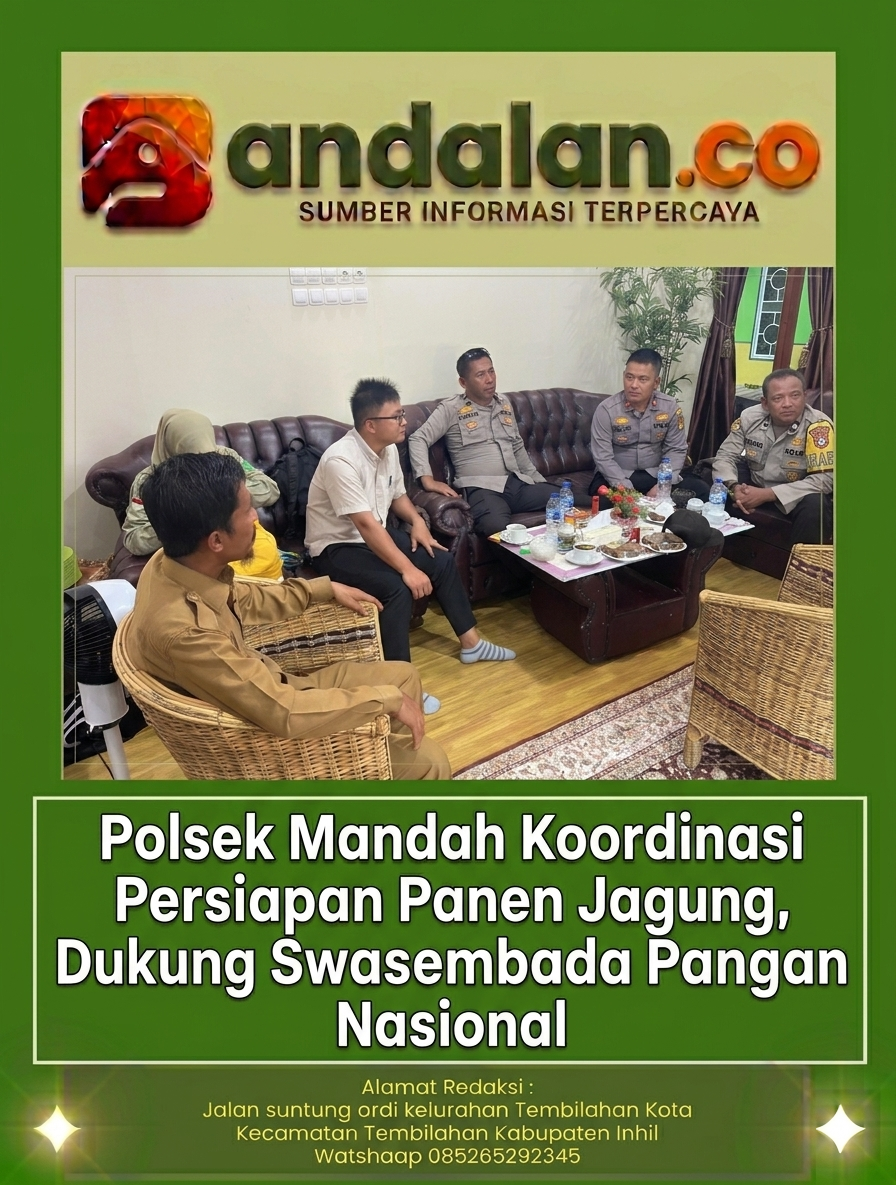 Polsek Mandah Koordinasi Persiapan Panen Jagung, Dukung Swasembada Pangan Nasional