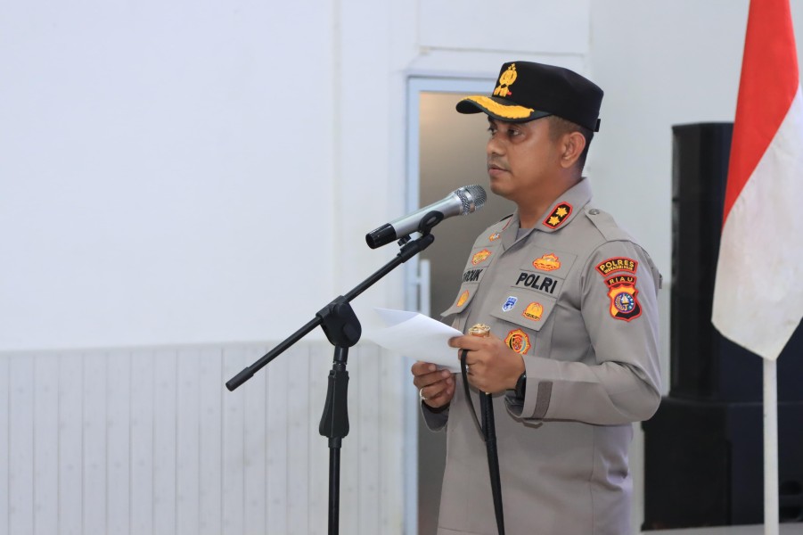 Tiga Pejabat Baru Resmi Dilantik di Polres Indragiri Hilir, Upacara Sertijab Berlangsung Khidmat