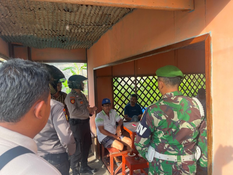 Polres Inhil Bersama TNI Gelar Patroli Gabungan Antisipasi Gangguan Kamtibmas