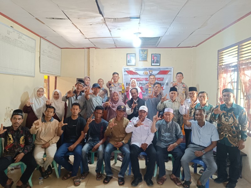 Polres Inhil Gelar Sosialisasi Bahaya Narkoba di Tempuling, Ajak Masyarakat Aktif Cegah Peredaran