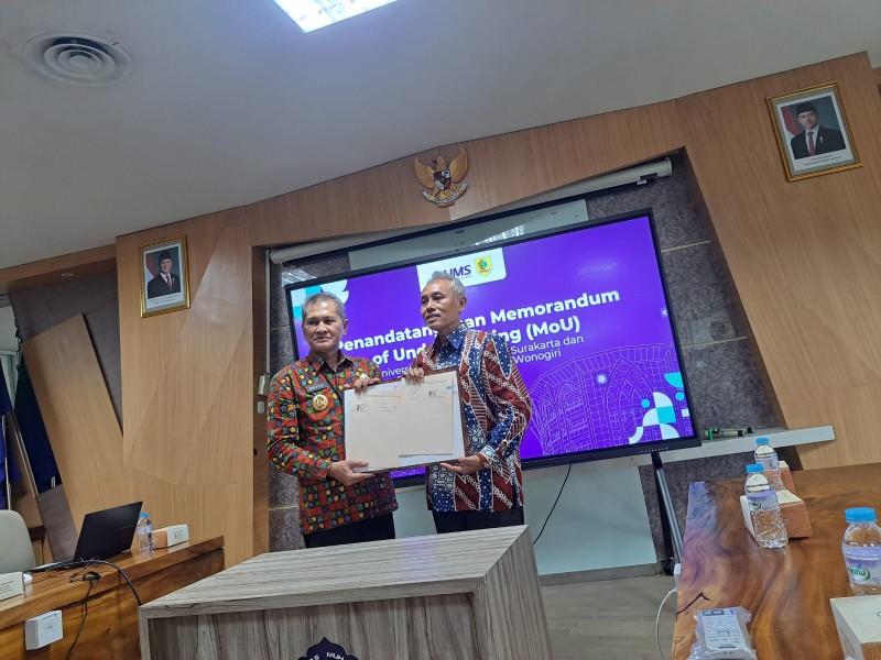 Universitas Muhammadiyah Surakarta dan Pemkab Wonogiri Teken MoU Perkuat Kolaborasi Lintas Sektor