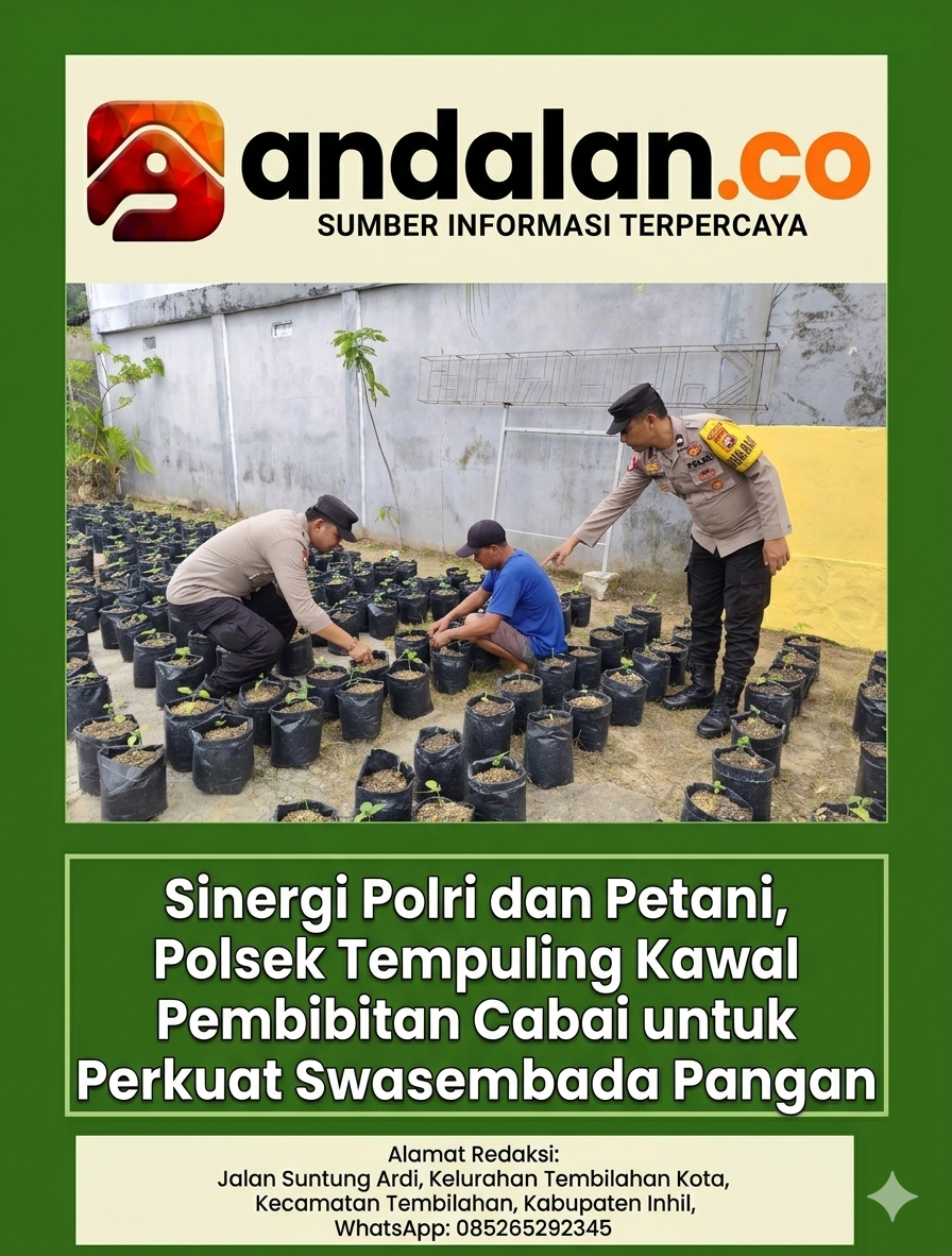Sinergi Polri dan Petani, Polsek Tempuling Kawal Pembibitan Cabai untuk Perkuat Swasembada Pangan