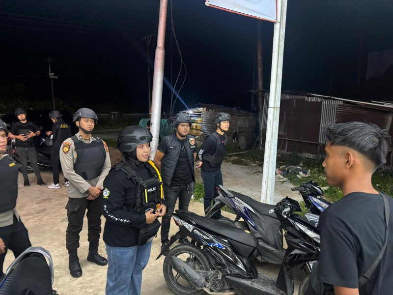 Hadir di Tengah Masyarakat, TIM RAGA Polres Inhil Jaga Keamanan Kota Tembilahan